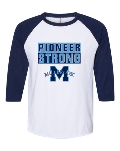 Millbrook Pioneers Strong #1 Men's Baseball T-Shirt