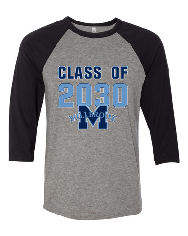 Millbrook Pioneers Class of 2030 Men's Baseball T-Shirt