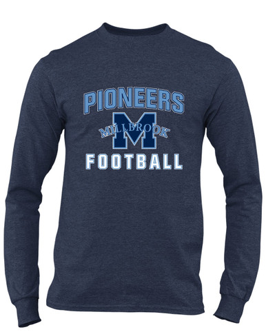 Millbrook Pioneers Football #1 Men's Premium LS T-Shirt