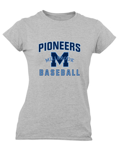 Millbrook Pioneers Baseball #1 Women's SS T-Shirt