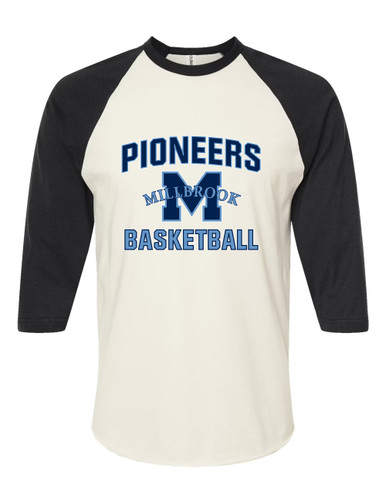 Millbrook Pioneers Basketball #1 Women's Baseball T-Shirt