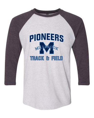 Millbrook Pioneers Track & Field Men's Baseball T-Shirt