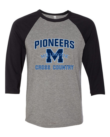 Millbrook Pioneers Cross Country Men's Baseball T-Shirt