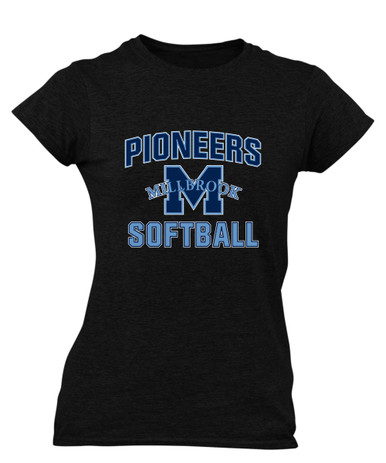 Millbrook Pioneers Softball #1 Women's SS T-Shirt