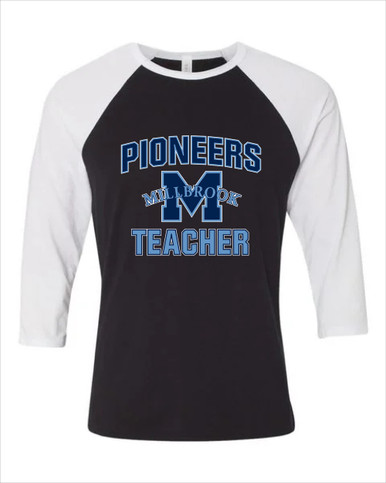 Millbrook Pioneers Teacher Men's Baseball T-Shirt