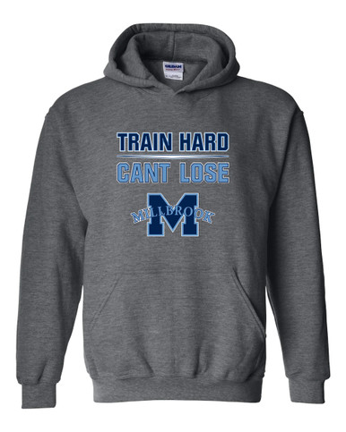 Millbrook Pioneers Train Hard, Can't Lose Men's Hoodie