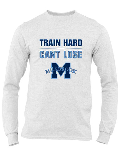 Millbrook Pioneers Train Hard, Can't Lose Men's Premium LS T-Shirt