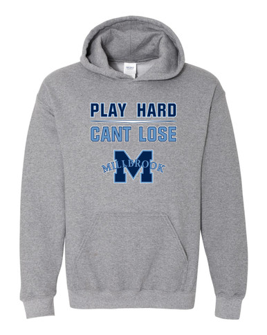 Millbrook Pioneers Play Hard, Can't Lose Men's Hoodie