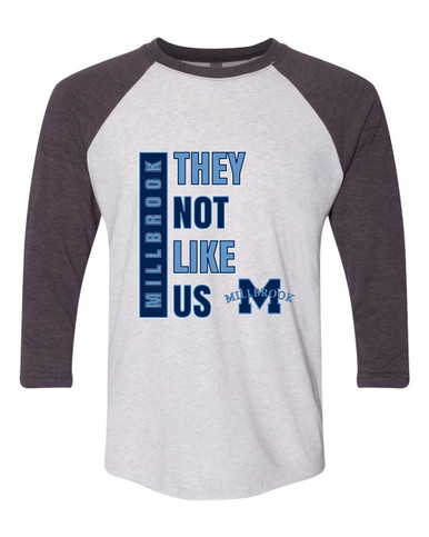 Millbrook Pioneers They Not Like Us #1 Men's Baseball T-Shirt