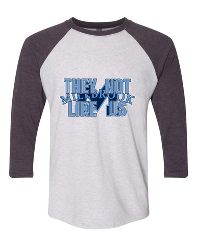 Millbrook Pioneers They Not Like Us #2 Women's Baseball T-Shirt