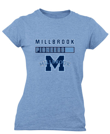 Millbrook Pioneers Mascot #7 Women's SS T-Shirt