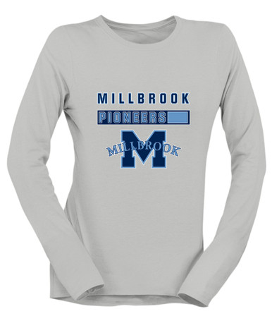 Millbrook Pioneers Mascot #7 Women's Premium LS T-Shirt