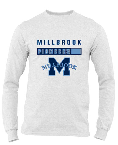 Millbrook Pioneers Mascot #7 Men's Premium LS T-Shirt