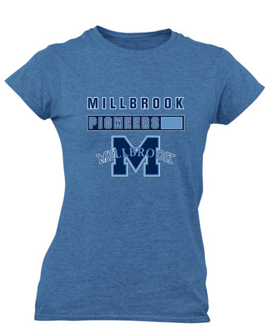 Millbrook Pioneers Mascot #7 Women's Premium SS T-Shirt