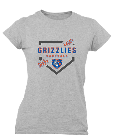 Grand Oaks Grizzlies Baseball #2 Women's SS T-Shirt