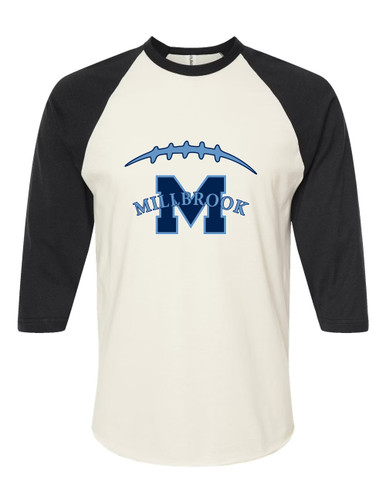 Millbrook Pioneers Football #2 Women's Baseball T-Shirt
