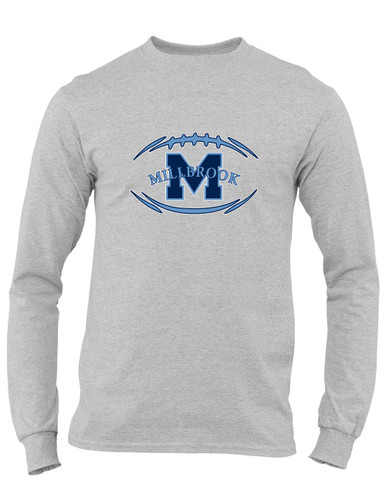 Millbrook Pioneers Football #3 Men's LS T-Shirt