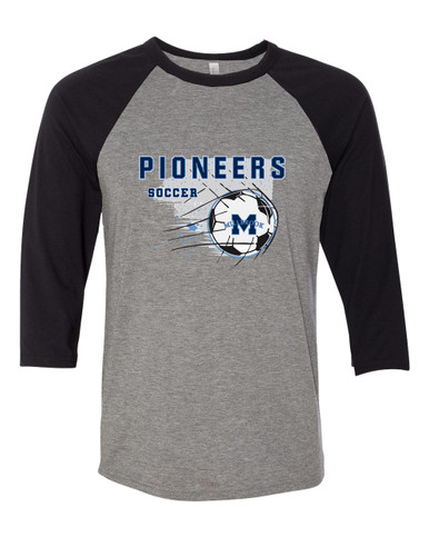 Millbrook Pioneers Soccer #2 Men's Baseball T-Shirt