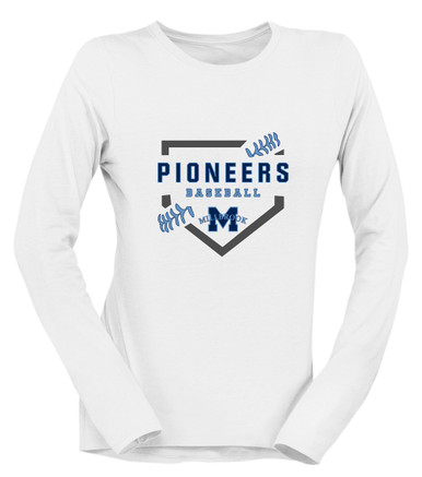 Millbrook Pioneers Baseball #2 Women's LS T-Shirt