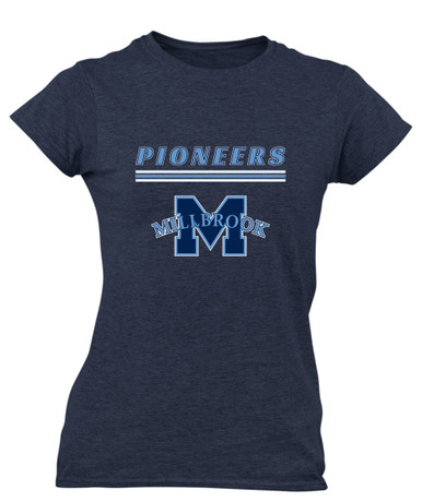 Millbrook Pioneers Mascot #8 Women's Premium SS T-Shirt