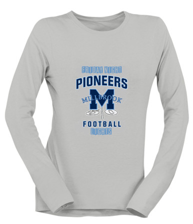 Millbrook Pioneers Football #6 Women's Premium LS T-Shirt