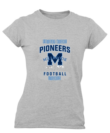 Millbrook Pioneers Football #6 Women's SS T-Shirt