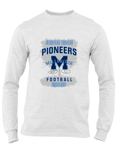 Millbrook Pioneers Football #6 Men's Premium LS T-Shirt