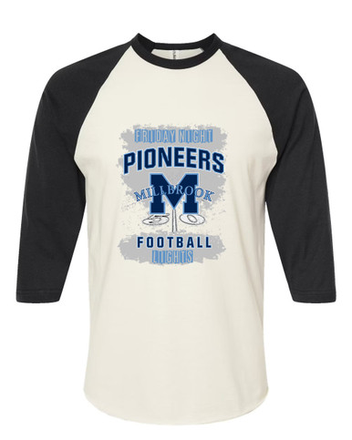 Millbrook Pioneers Football #6 Men's Baseball T-Shirt
