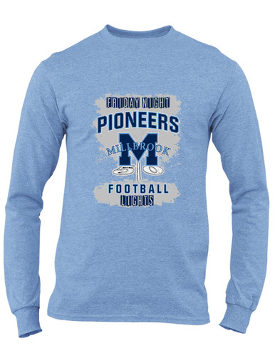 Millbrook Pioneers Football #6 Men's LS T-Shirt