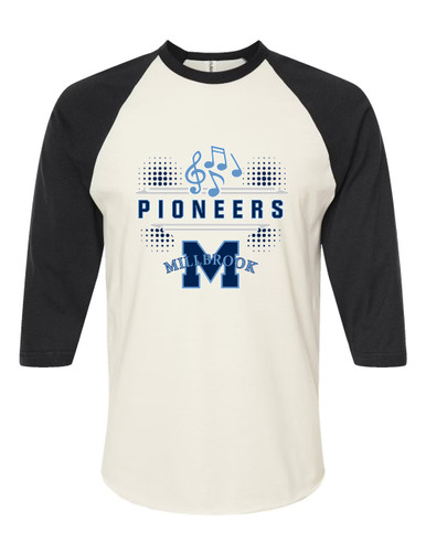 Millbrook Pioneers Band # 3 Women's Baseball T-Shirt