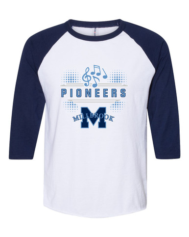 Millbrook Pioneers Band # 3 Men's Baseball T-Shirt
