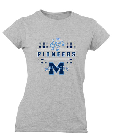 Millbrook Pioneers Band # 3 Women's Premium SS T-Shirt
