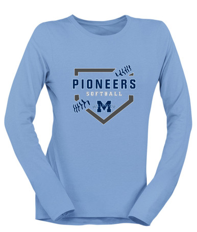 Millbrook Pioneers Softball #2 Women's LS T-Shirt