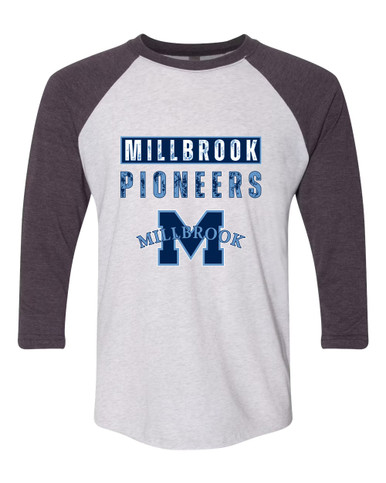 Millbrook Pioneers Mascot #9 Women's Baseball T-Shirt