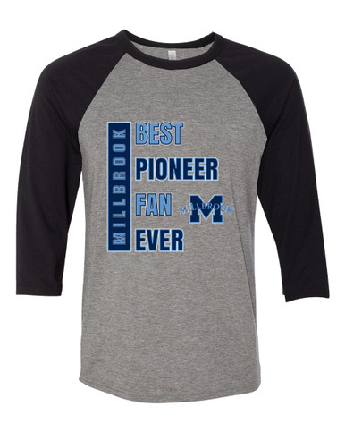 Millbrook Pioneers Best Pioneer Fan Women's Baseball T-Shirt