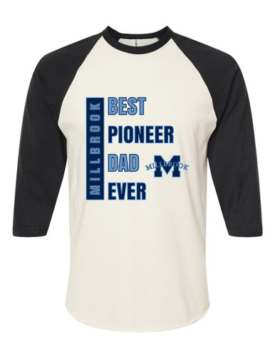 Millbrook Pioneers Best Pioneer Dad Men's Baseball T-Shirt