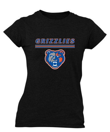 Grand Oaks Grizzlies Mascot #8 Women's SS T-Shirt