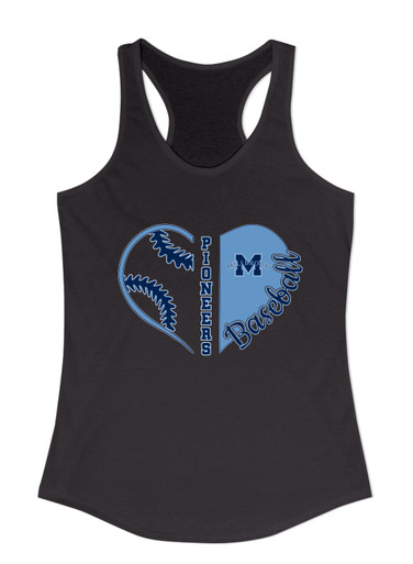 Millbrook Pioneers Heart Baseball Women's Tank Top