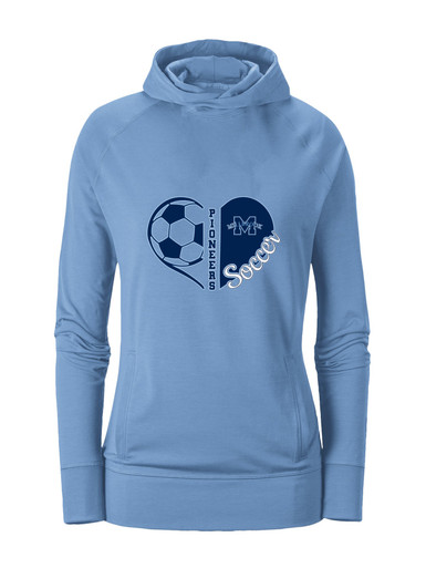 Millbrook Pioneers Heart Soccer Women's Hoodie