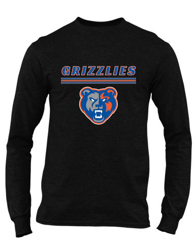 Grand Oaks Grizzlies Mascot #8 Men's LS T-Shirt