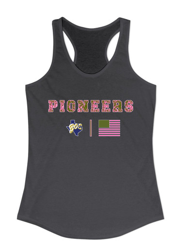 Boswell Pioneers Pink Camo Flag Women's Tank Top