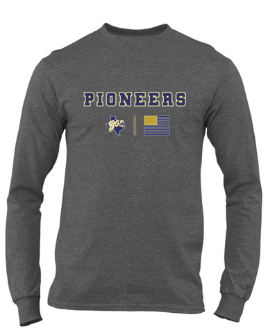 Boswell Pioneers Team Colors Flag Men's LS T-Shirt