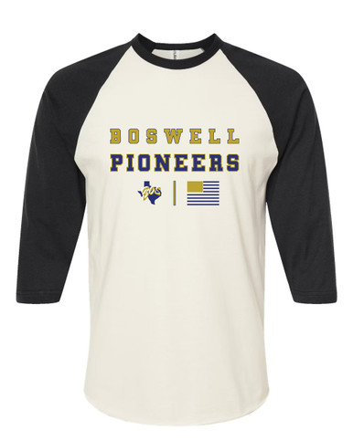 Boswell Pioneers Spirit Flag Women's Baseball T-Shirt