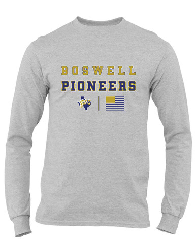 Boswell Pioneers Spirit Flag Men's Premium LS T-Shirt