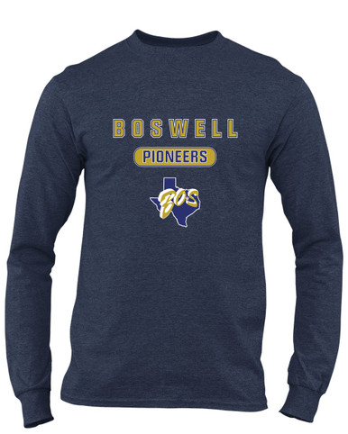Boswell Pioneers Mascot #3 Men's LS T-Shirt