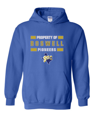 Boswell Pioneers Property Of Men's Hoodie