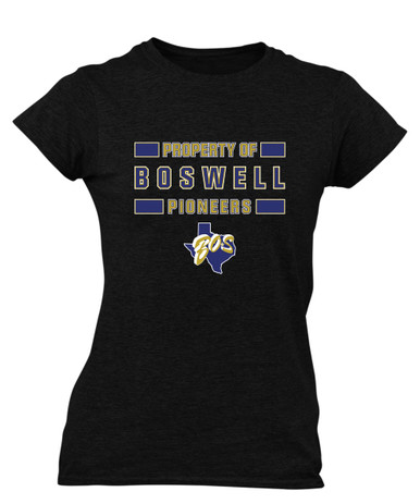 Boswell Pioneers Property Of Women's SS T-Shirt