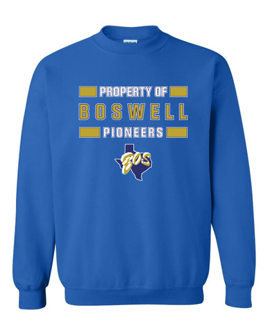 Boswell Pioneers Property Of Men's Sweatshirt