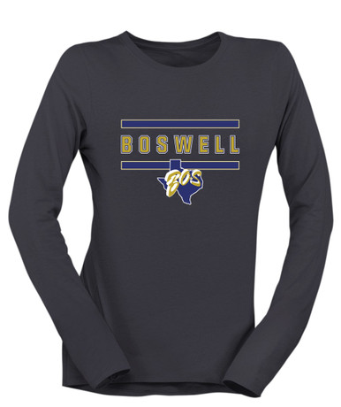 Boswell Pioneers Mascot #4 Women's LS T-Shirt