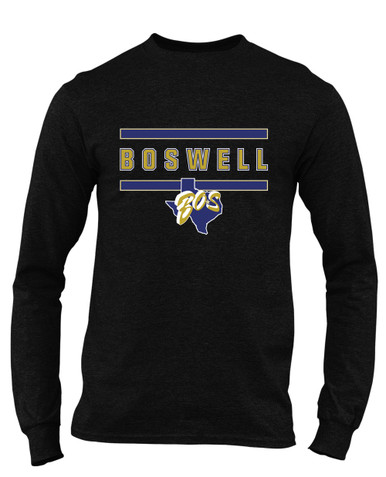 Boswell Pioneers Mascot #4 Men's LS T-Shirt